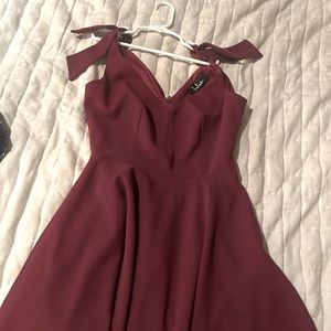 cute flowy red dress
